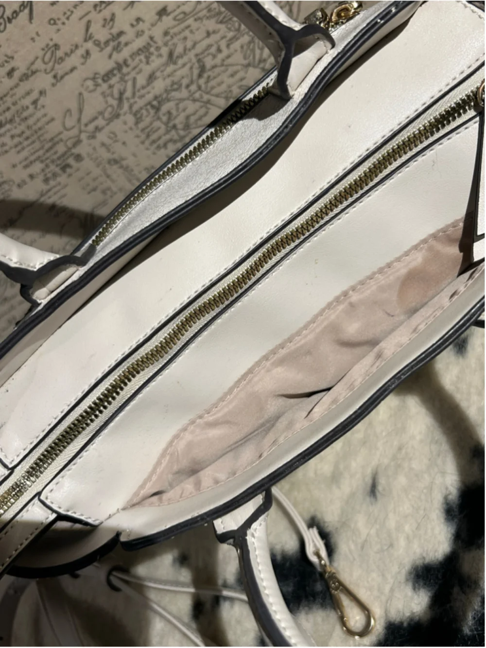 Women's Nine West Satchel Bag One Size White Gold